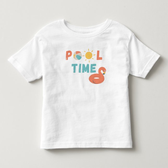 bassäng. Småbarn T-Shirt (Framsida)