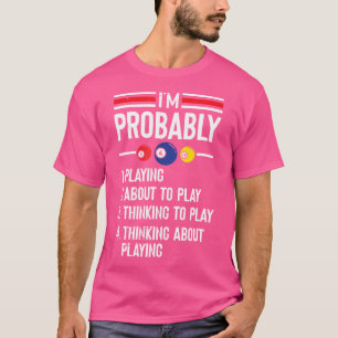 Bassäng Snooker Player Billiards Glove Wearer Cue T Shirt