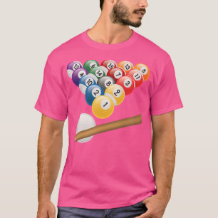 Bassäng Snooker Player Billiards Glove Wearer Cue T Shirt
