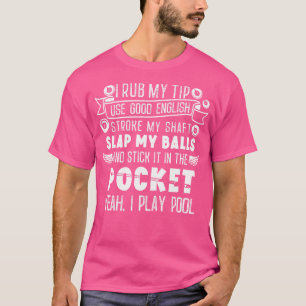 Bassäng Snooker Player Billiards Glove Wearer Cue T Shirt
