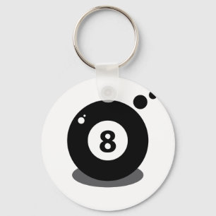 Bassäng sport boll 8 nyckelring