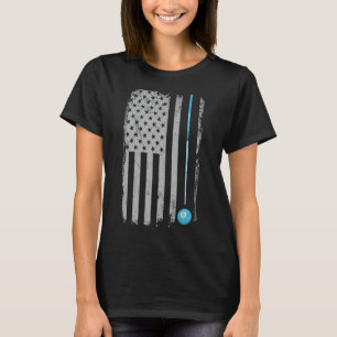 Bassäng Stick Billiards 8 Boll Vintage USA, amerik T Shirt