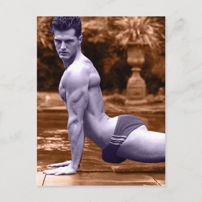 Bassäng Stretch Vykort (Framsida)