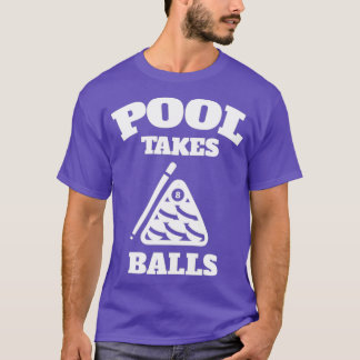 Bassäng tar Bollar Punny Pocket Billiards T Shirt