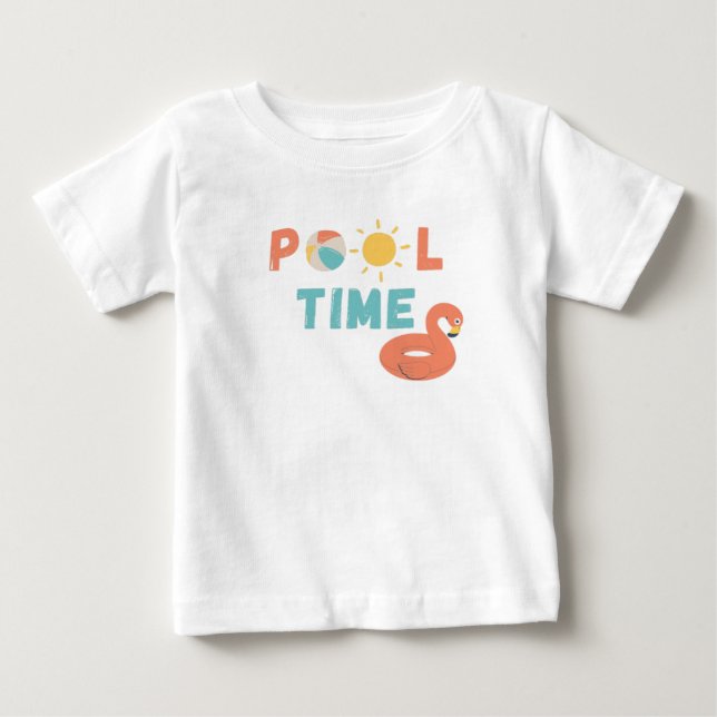 bassäng tid Baby T-Shirt (Framsida)