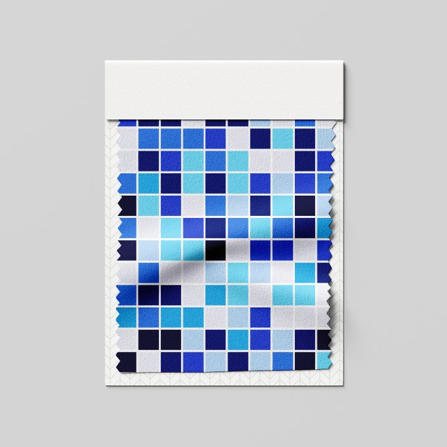 Bassäng Tiles, Blue Mosaic Tiles, Geometric Mönste Tyg (Skapare uppladdad)