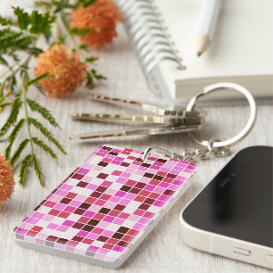 Bassäng Tiles, Rosa Mosaic Tiles, Geometric Mönste