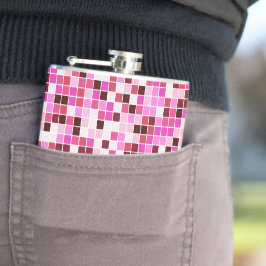 Bassäng Tiles, Rosa Mosaic Tiles, Geometric Mönste Fickplunta