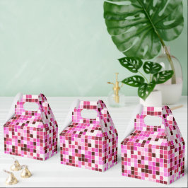 Bassäng Tiles, Rosa Mosaic Tiles, Geometric Mönste Presentaskar