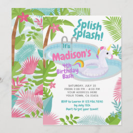 Bassäng Unicorn-inbjudan i lördags Inbjudningar