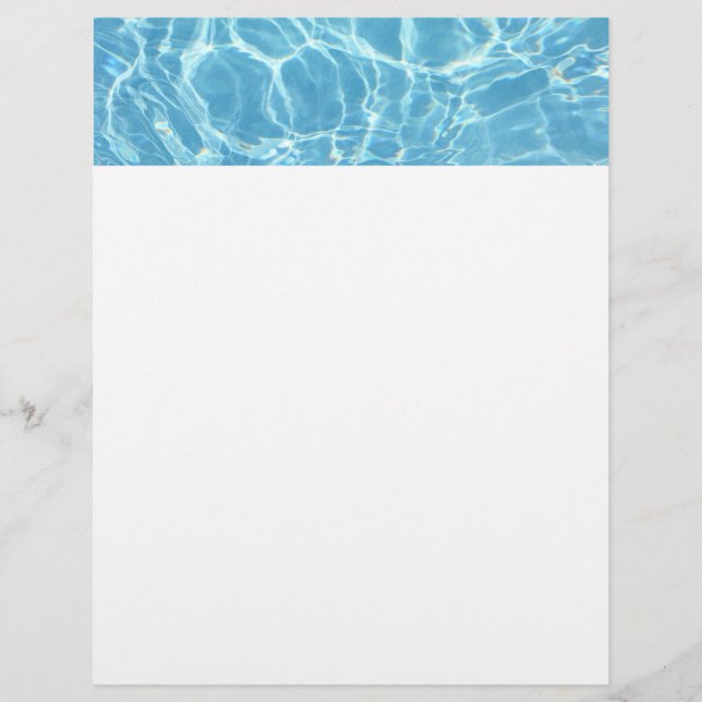 Bassäng Vatten Reklamblad (Framsidan)