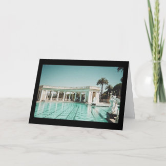 bassäng vid Hearst Castle.. Kort