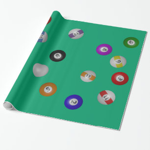 Bassängbord och bollar presentpapper