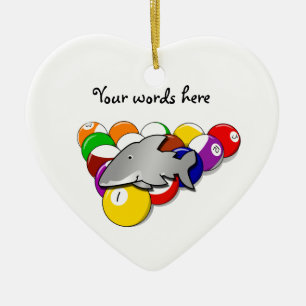 Bassänghaj Julgransprydnad Keramik