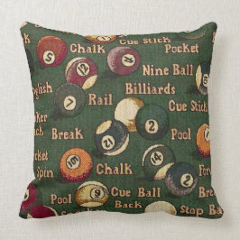 BassänghajBilliard klumpa ihop sig Kudde