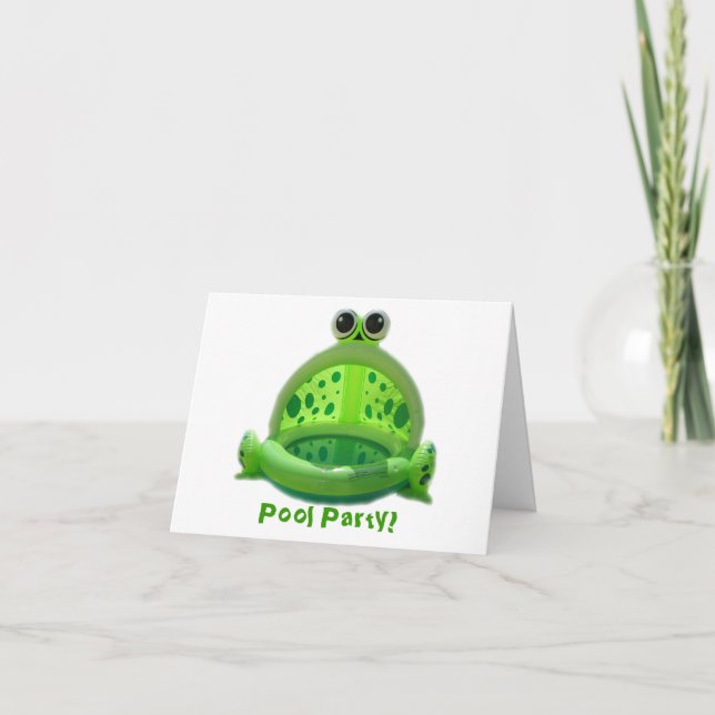 Bassängparty! Inbjudan (Framsida)