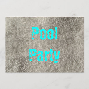 Bassängparty Inbjudningar