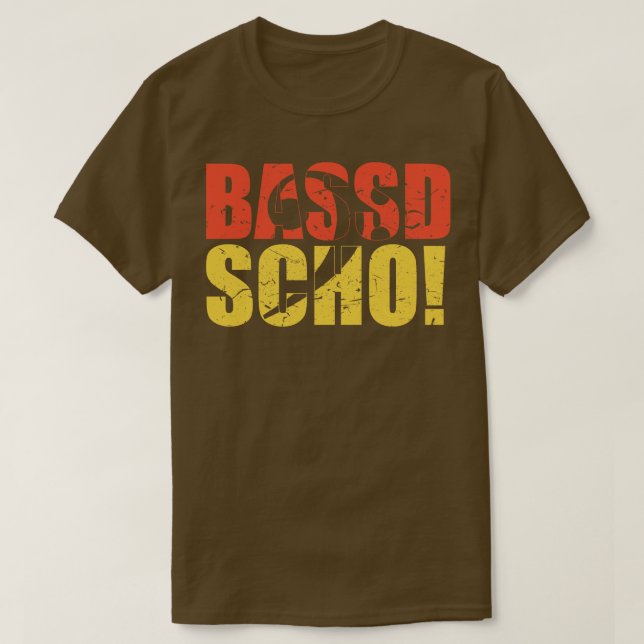 BASSD SCHO lustig grundgåva 1 T Shirt (Design framsida)