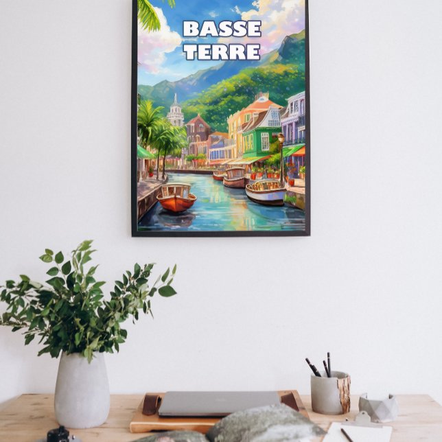 Basse-Terre, setting of waves Poster (Skapare uppladdad)
