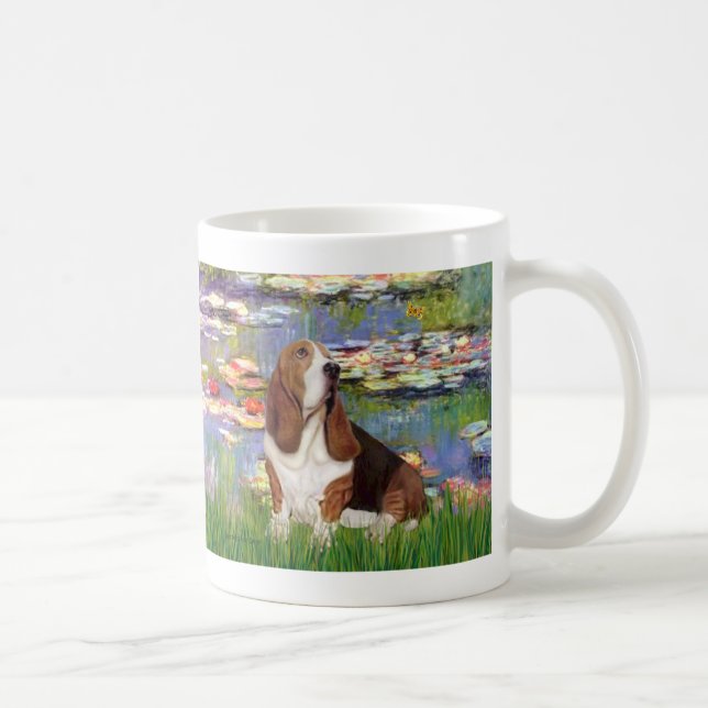 Basset 2 - Lilies 2 Kaffemugg (Höger)