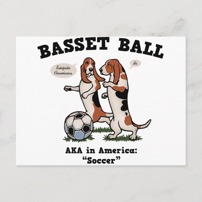 Basset Boll Vykort (Framsida)