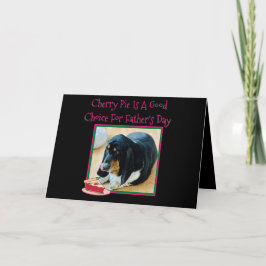 Basset & Cherry Paj på det fina Fars dag-kortet Kort