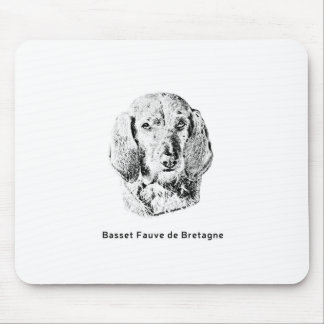 Basset Fauve de Bretagne Teckning Musmatta