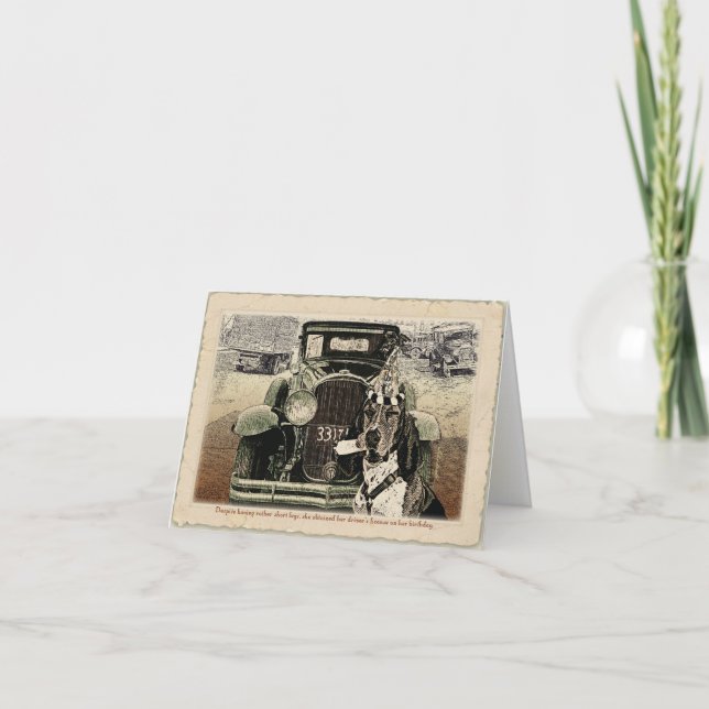 Basset-födelsedagskort Kort (Framsida)