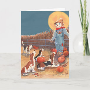 Basset Halloween-kort Kort