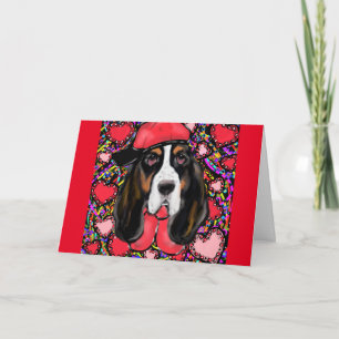 Basset har hittats helgkort