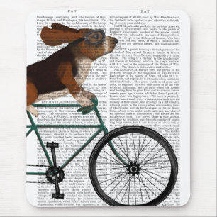 Basset har hound på cykel musmatta