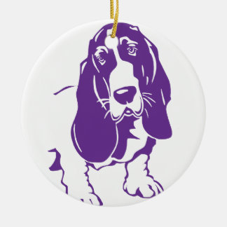 BASSET HOUND [13] JULGRANSPRYDNAD KERAMIK