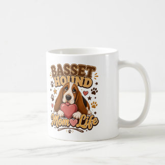 Basset Hound-älskare present för kvinnor - rolig h Kaffemugg
