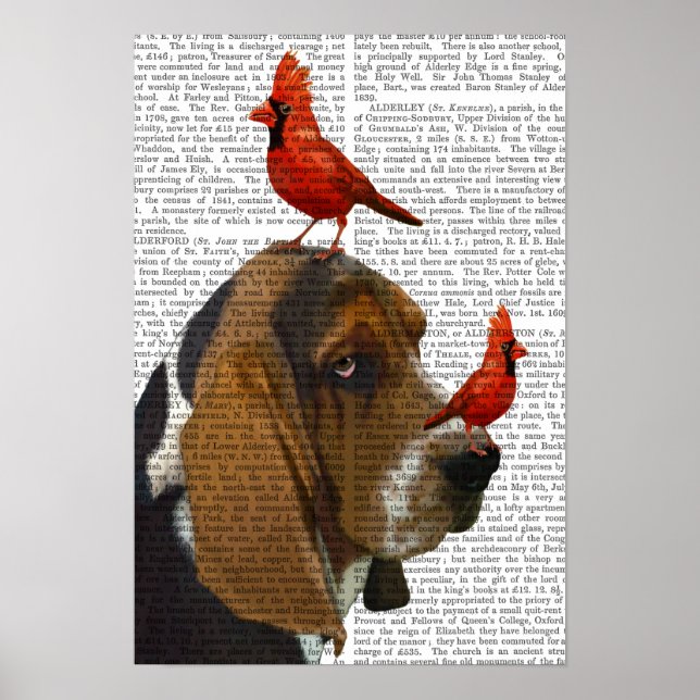 Basset Hound and Birds Poster (Framsidan)