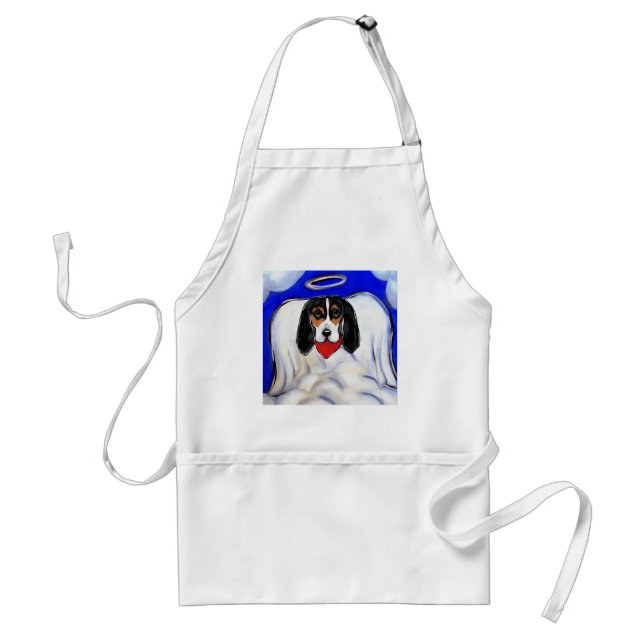 Basset Hound Ängel Förkläde (Framsidan)