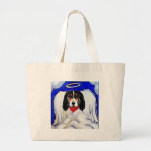 Basset Hound Ängel Jumbo Tygkasse