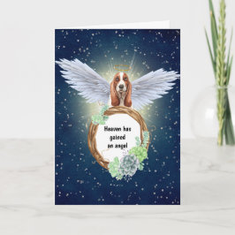Basset Hound angel succules wandeand night Kort