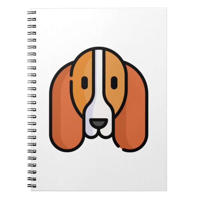 Basset Hound Anteckningsbok (Framsidan)