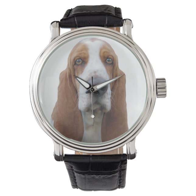 Basset Hound Armbandsur (Framsida)