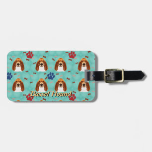 Basset Hound Bagagebricka