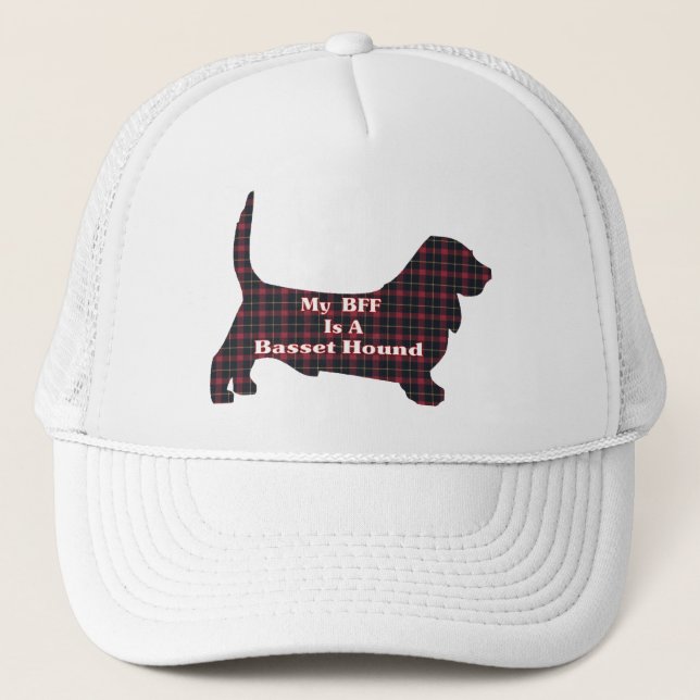 Basset Hound BFF Hat Keps (Framsida)