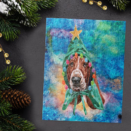 Basset Hound Breed Hund jul Pussel
