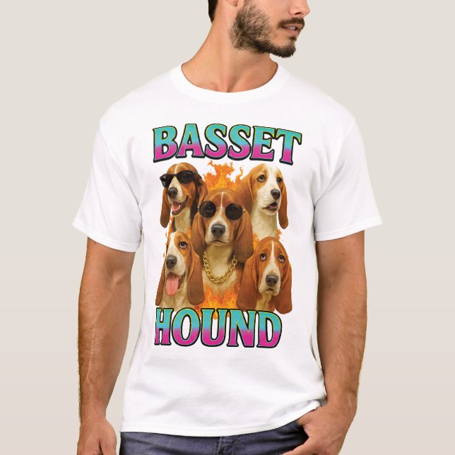 Basset Hound Copy T Shirt (Framsida)