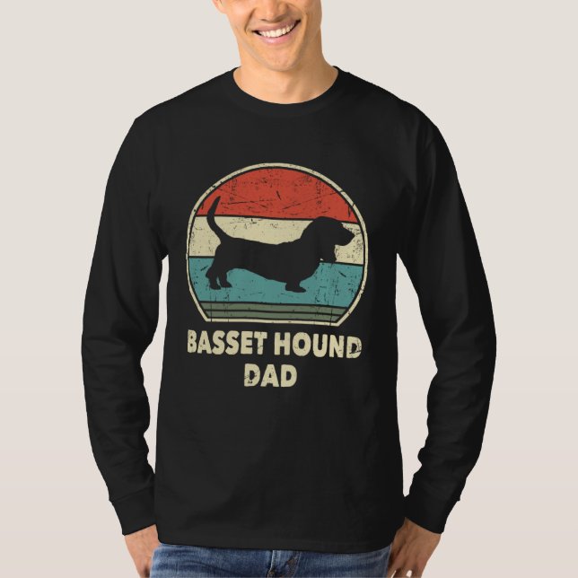 Basset Hound Dad Dog   For Men Basset Hound Daddy T Shirt (Framsida)