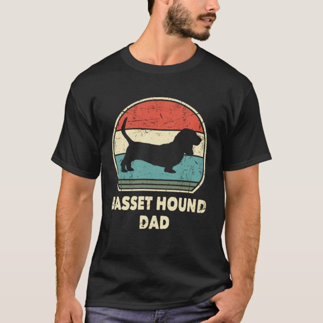 Basset Hound Dad Dog   For Men Basset Hound Daddy T Shirt (Framsida)