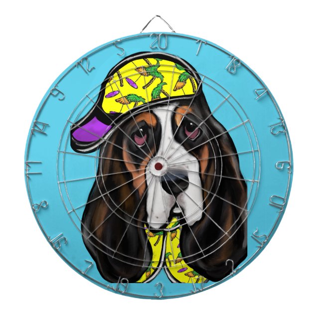 Basset Hound Darttavla (Framsidan)