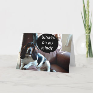 BASSET HOUND-DU/ENDAST DU ÄR PÅ MIN MIN MIN MIN MI HELGKORT