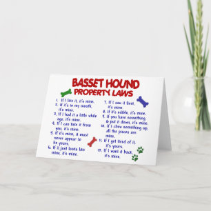 BASSET HOUND Egendom LAGSTIFTNING 2 Kort