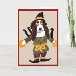 Basset Hound Fågelskrämma Kort