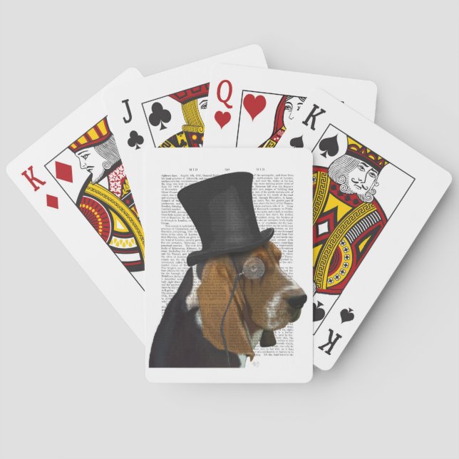 Basset Hound, Forme Hound och Hat Casinokort (Baksidan)